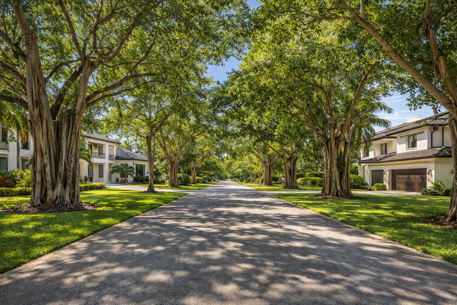 South Florida luxury neighborhood street Palmetto Bay comparison