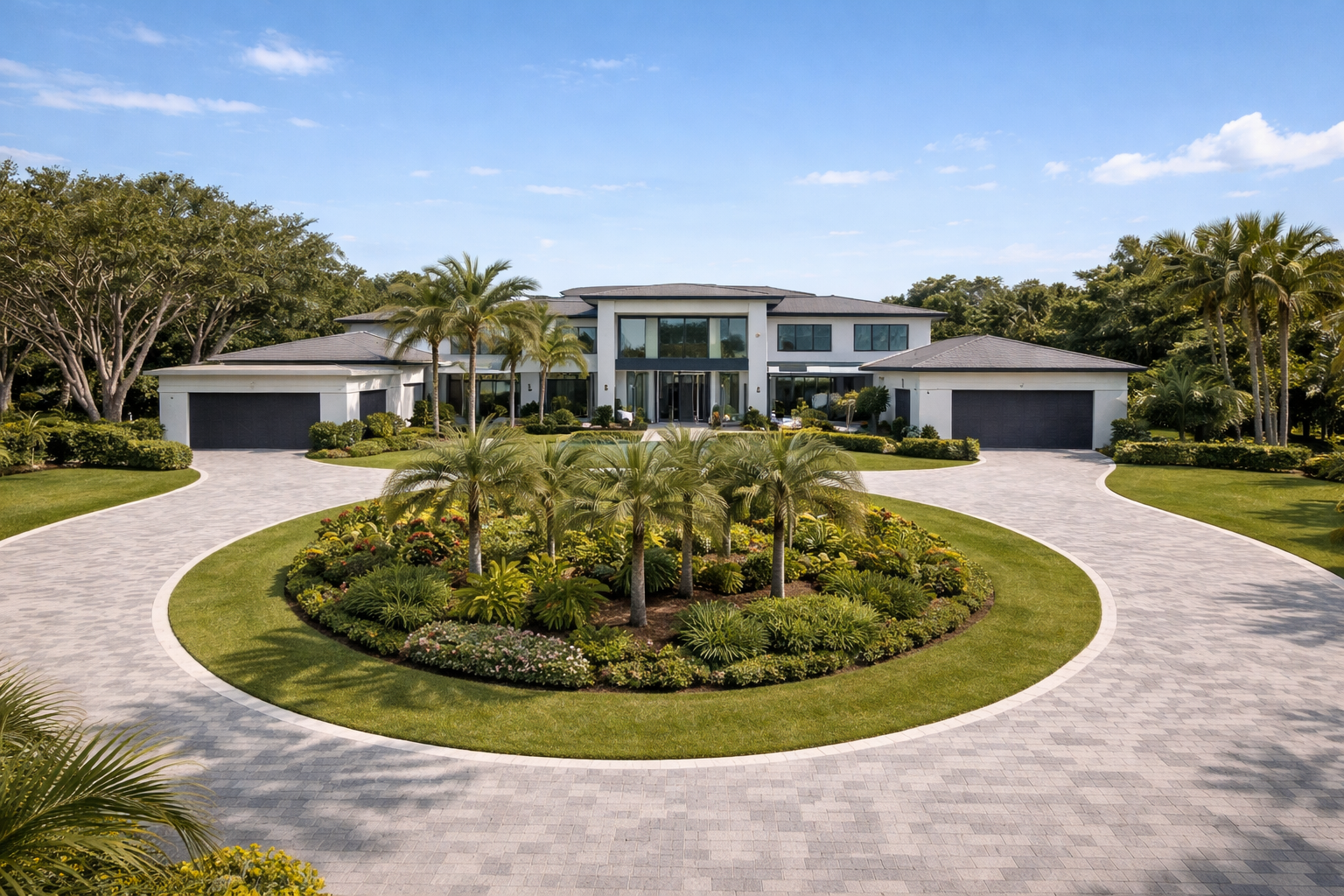 Pinecrest FL luxury estate drone aerial listing photo