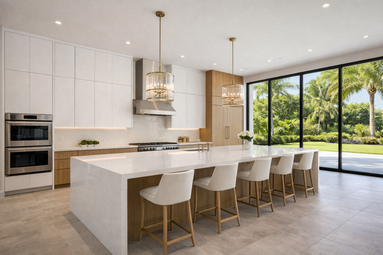 Pinecrest FL luxury kitchen new construction